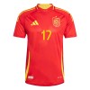 Maillot Foot Espagne Williams JR 17 Domicile UEFA Euro 2024